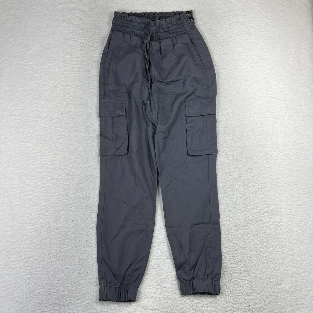 Abercrombie & Fitch Womens XS 23 Waist Twill Cargo Jogger Pants 156-425-0534-130